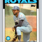 1986 Topps #25 Willie Wilson Royals MLB Baseball Image 1