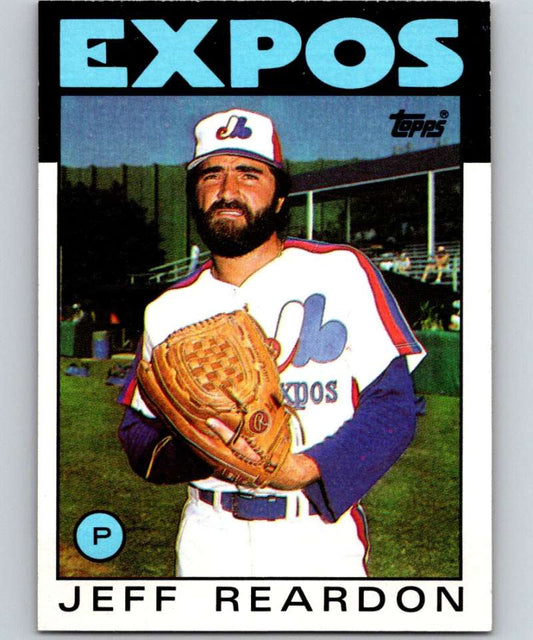 1986 Topps #35 Jeff Reardon Expos MLB Baseball