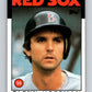 1986 Topps #38 Glenn Hoffman Red Sox MLB Baseball Image 1