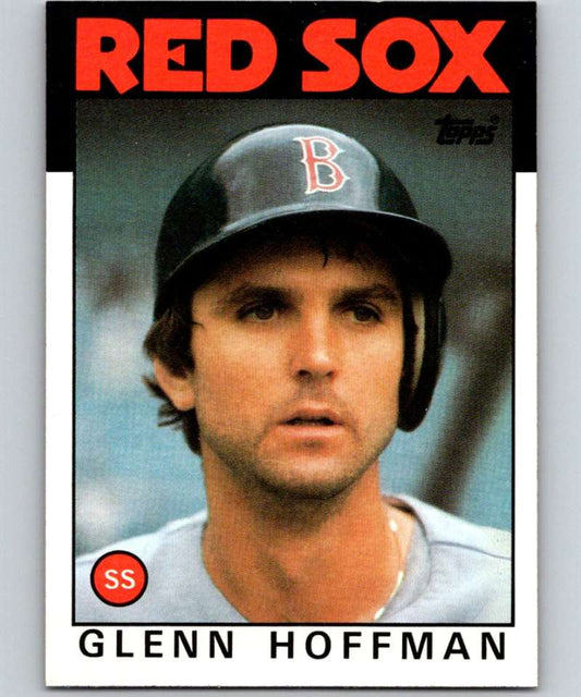 1986 Topps #38 Glenn Hoffman Red Sox MLB Baseball Image 1