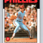 1986 Topps #39 Dave Rucker Phillies MLB Baseball Image 1