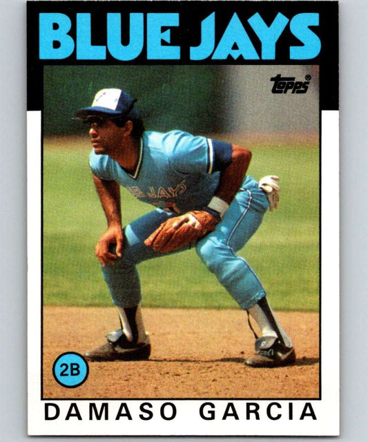 1986 Topps #45 Damaso Garcia Blue Jays MLB Baseball Image 1