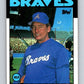 1986 Topps #51 Bobby Wine Braves UER MLB Baseball