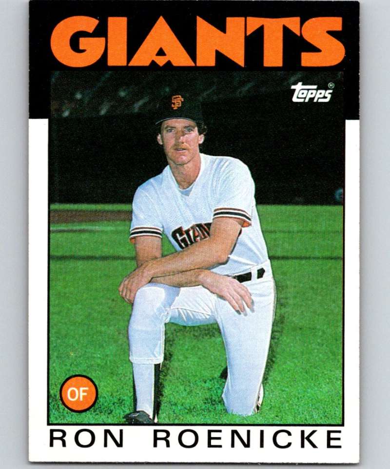1986 Topps #63 Ron Roenicke Giants MLB Baseball Image 1
