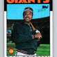 1986 Topps #65 Dan Driessen Giants MLB Baseball Image 1