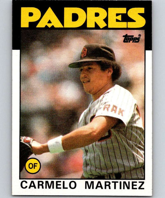 1986 Topps #67 Carmelo Martinez Padres MLB Baseball Image 1