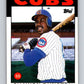 1986 Topps #72 Shawon Dunston Cubs MLB Baseball Image 1