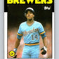 1986 Topps #76 Dion James Brewers MLB Baseball Image 1