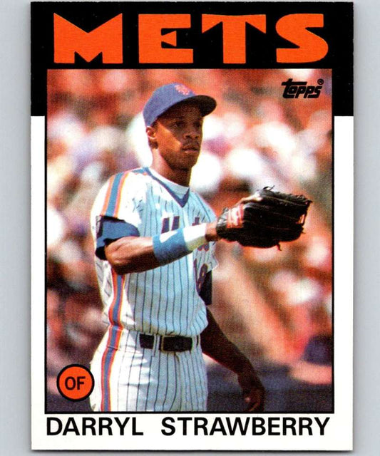 1986 Topps #80 Darryl Strawberry Mets MLB Baseball