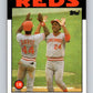1986 Topps #85 Tony Perez Reds MLB Baseball Image 1