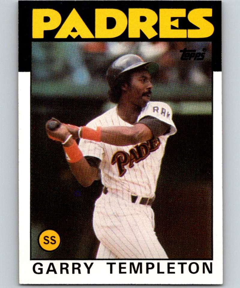 1986 Topps #90 Garry Templeton Padres MLB Baseball Image 1