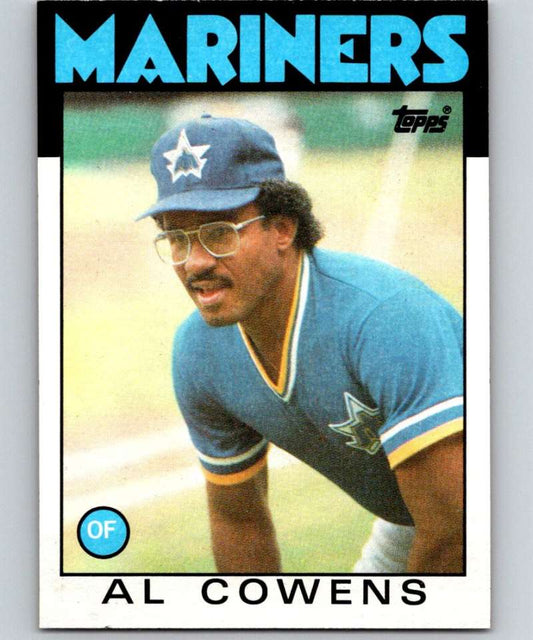 1986 Topps #92 Al Cowens Mariners MLB Baseball Image 1