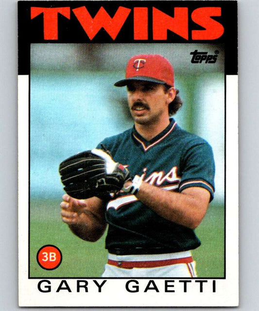 1986 Topps #97 Gary Gaetti Twins MLB Baseball