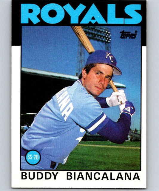 1986 Topps #99 Buddy Biancalana Royals MLB Baseball