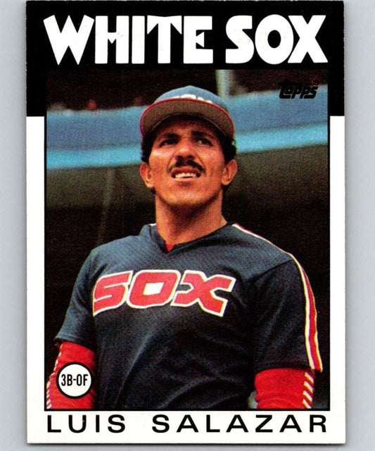 1986 Topps #103 Luis Salazar White Sox MLB Baseball Image 1