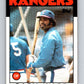 1986 Topps #105 Gary Ward Rangers MLB Baseball Image 1