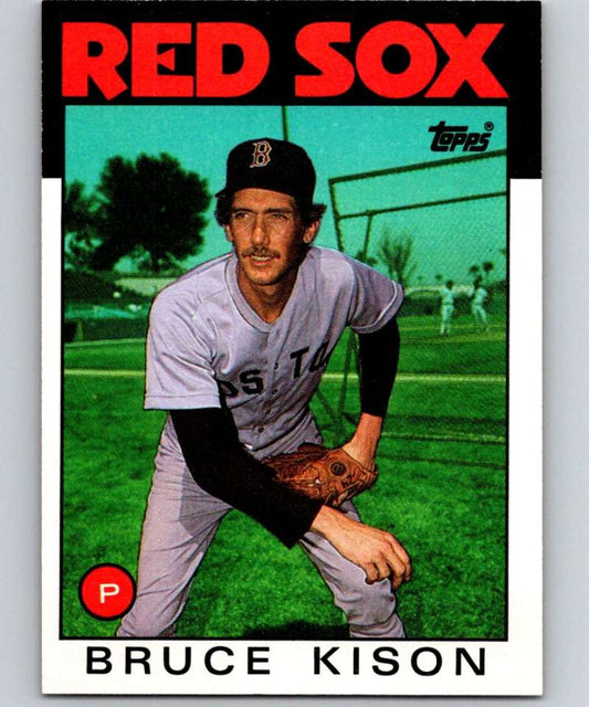 1986 Topps #117 Bruce Kison Red Sox MLB Baseball Image 1