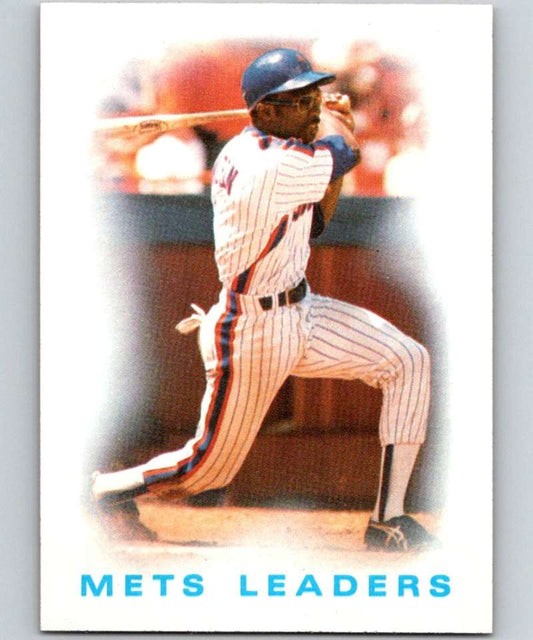 1986 Topps #126 Mookie Wilson Mets Mets Leaders MLB Baseball