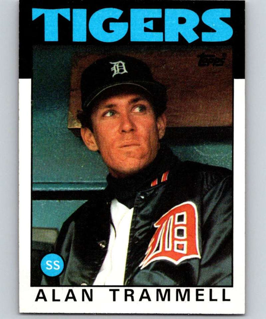 1986 Topps #130 Alan Trammell Tigers MLB Baseball