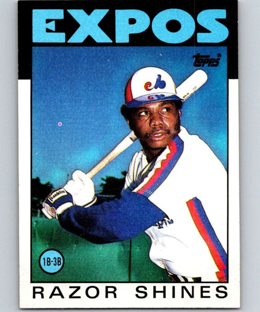 1986 Topps #132 Razor Shines Expos MLB Baseball