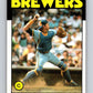 1986 Topps #137 Charlie Moore Brewers MLB Baseball Image 1