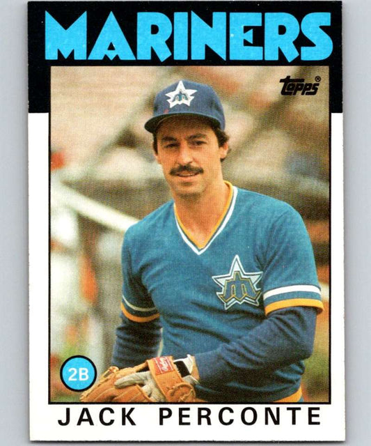 1986 Topps #146 Jack Perconte Mariners MLB Baseball Image 1