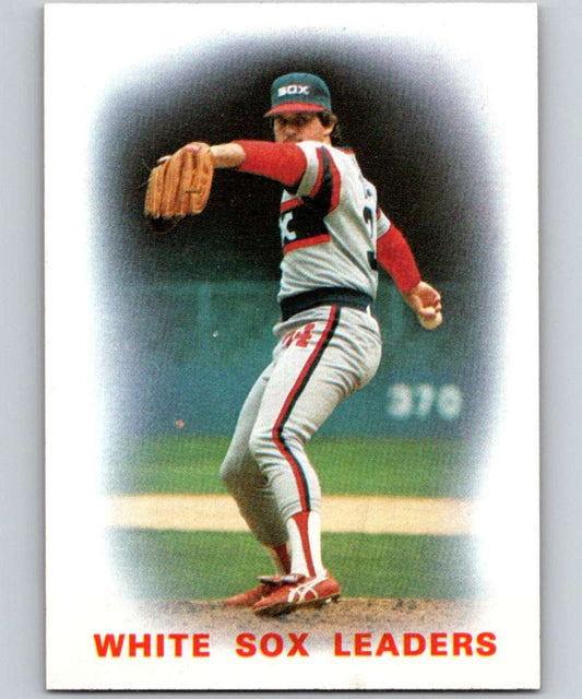 1986 Topps #156 Richard Dotson White Sox White Sox Leaders MLB Baseball Image 1