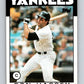 1986 Topps #157 Ron Hassey Yankees MLB Baseball Image 1