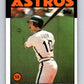 1986 Topps #166 Dickie Thon Astros MLB Baseball Image 1