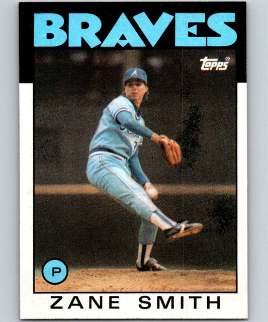 1986 Topps #167 Zane Smith Braves MLB Baseball Image 1