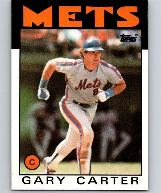 1986 Topps #170 Gary Carter Mets MLB Baseball Image 1