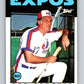 1986 Topps #171 Bob Rodgers Expos UER MLB Baseball