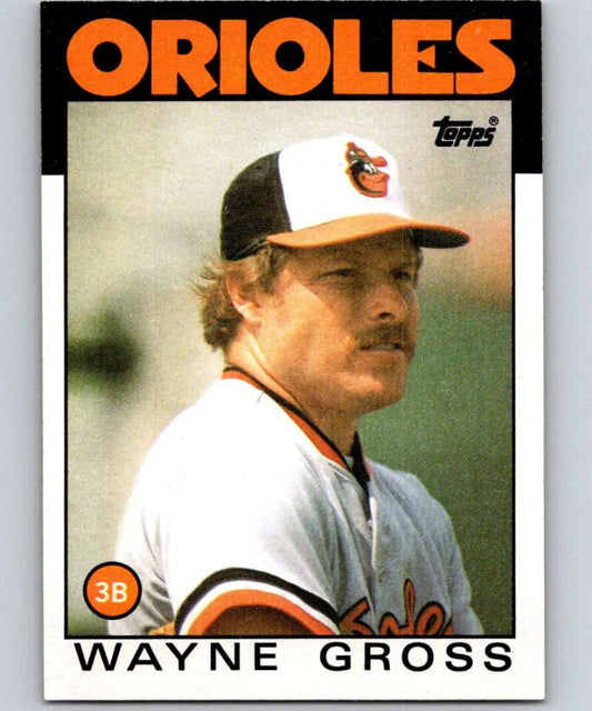 1986 Topps #173 Wayne Gross Orioles MLB Baseball Image 1