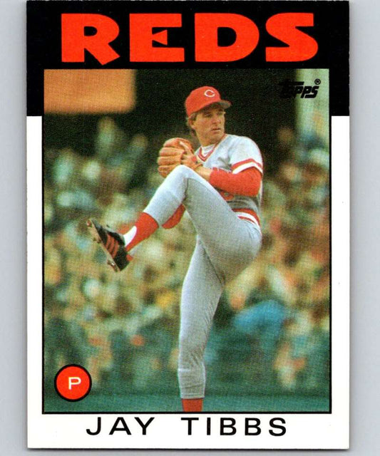 1986 Topps #176 Jay Tibbs Reds MLB Baseball Image 1
