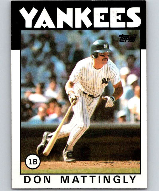 1986 Topps #180 Don Mattingly Yankees MLB Baseball