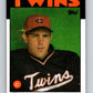 1986 Topps #184 Tim Laudner Twins MLB Baseball Image 1