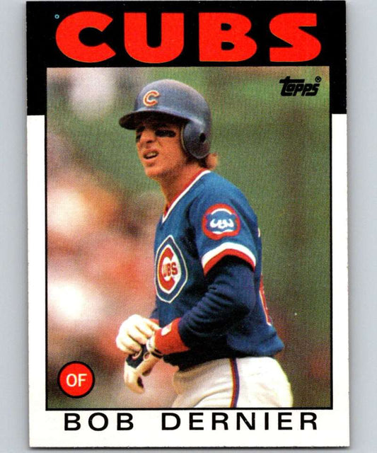 1986 Topps #188 Bob Dernier Cubs MLB Baseball Image 1