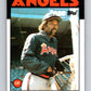 1986 Topps #190 George Hendrick Angels MLB Baseball Image 1