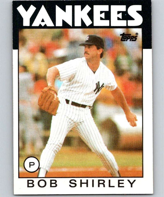 1986 Topps #213 Bob Shirley Yankees MLB Baseball