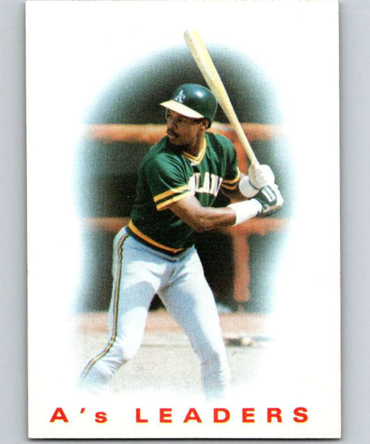 1986 Topps #216 Dwayne Murphy Athletics A's Leaders MLB Baseball Image 1