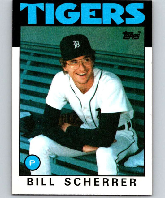 1986 Topps #217 Bill Scherrer Tigers MLB Baseball