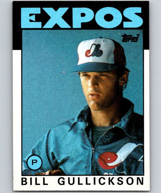 1986 Topps #229 Bill Gullickson Expos MLB Baseball Image 1