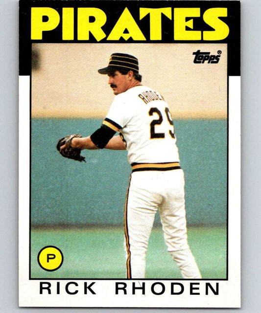 1986 Topps #232 Rick Rhoden Pirates MLB Baseball Image 1