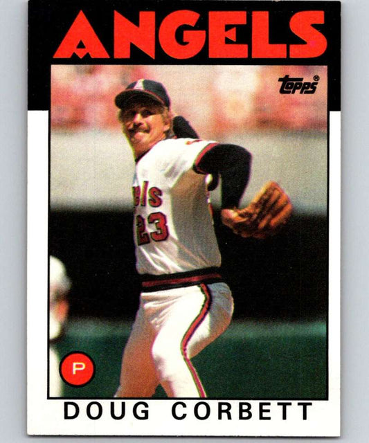 1986 Topps #234 Doug Corbett Angels MLB Baseball Image 1
