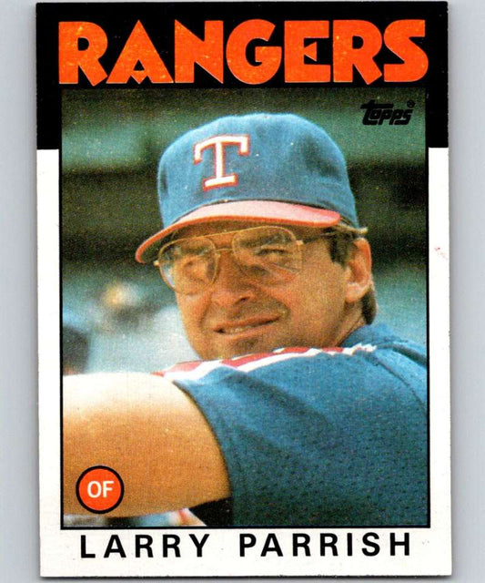 1986 Topps #238 Larry Parrish Rangers MLB Baseball Image 1