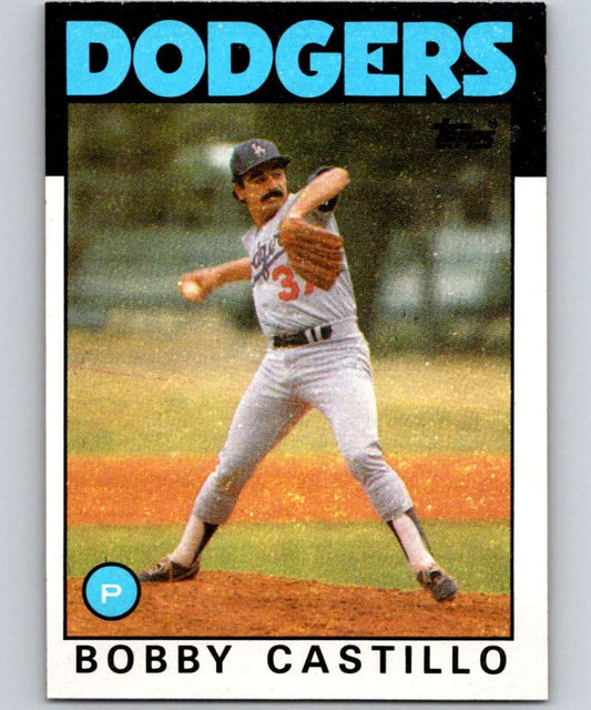 1986 Topps #252 Bobby Castillo Dodgers MLB Baseball Image 1