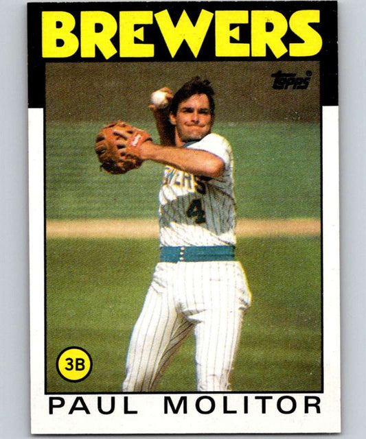 1986 Topps #267 Paul Molitor Brewers MLB Baseball