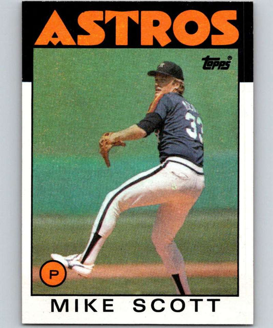 1986 Topps #268 Mike Scott Astros MLB Baseball Image 1