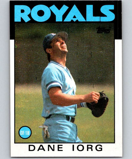 1986 Topps #269 Dane Iorg Royals MLB Baseball Image 1