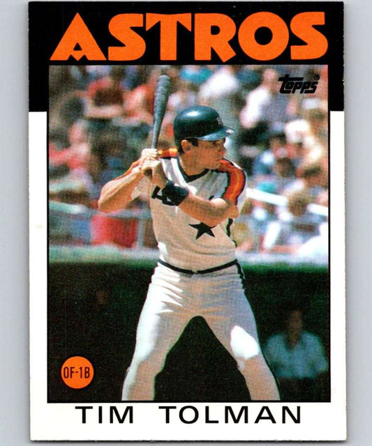 1986 Topps #272 Tim Tolman Astros MLB Baseball Image 1